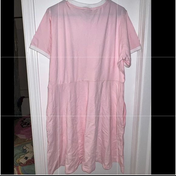 Strawberry Milk Carton Ringer T-Shirt Dress Plus Size - Picture 10 of 10